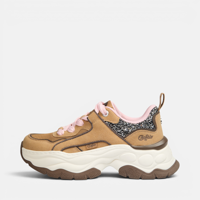 Buffalo JUMP ONE - VEGAN NUBUCK/NYLON beige 104908 1