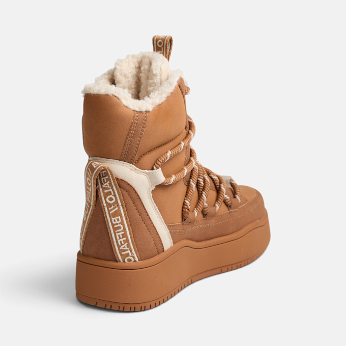 Buffalo ARIYA LACE UP WARM HI - VEGAN NUBUK brun 104927 3