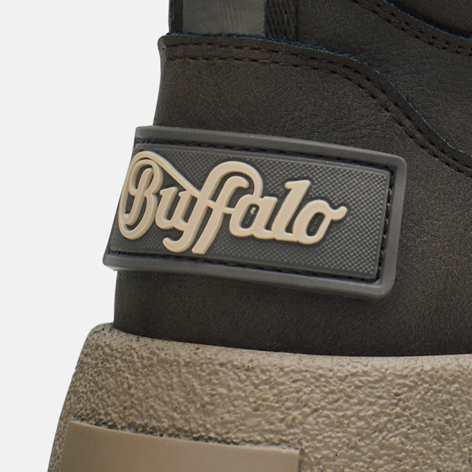 Buffalo JUKA LACE UP MID WARM - VEGAN NUBUCK Braun 104929 6