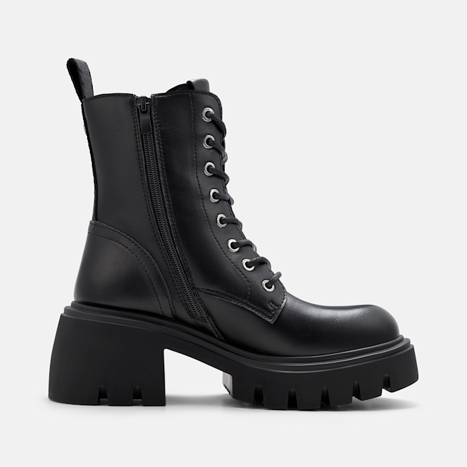 Buffalo ZENA LACE UP MID - VEGAN NAPPA Schwarz 105964 3