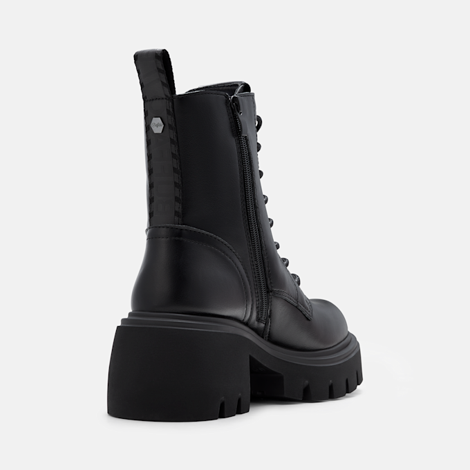 Buffalo ZENA LACE UP MID - VEGAN NAPPA Schwarz 105964 4