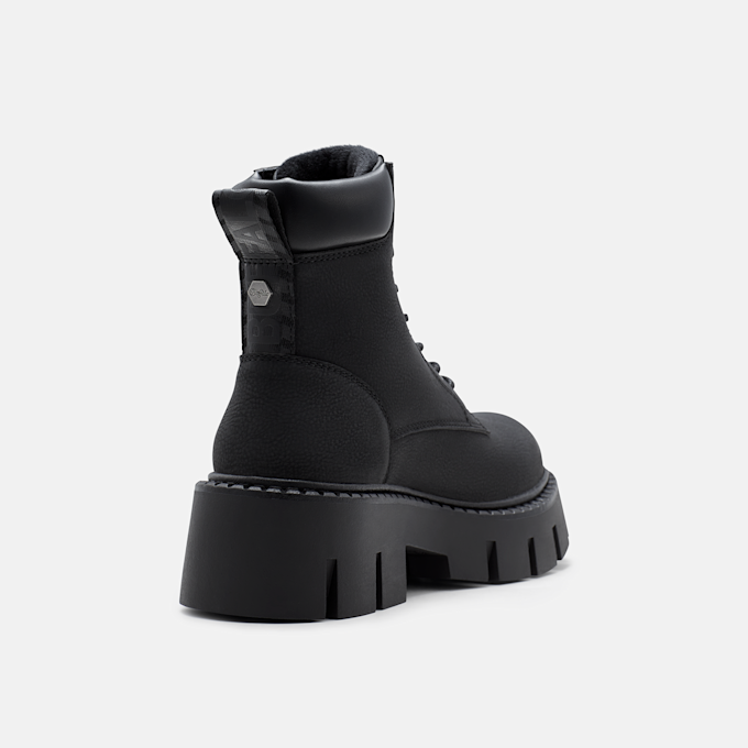 Buffalo ZELIA LACE UP WORK - VEGAN NUBUCK Schwarz 105966 4