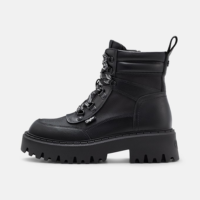 Buffalo ZANE COM BOOT MID - VEGAN NAPPA/NYLON Schwarz 105975 1