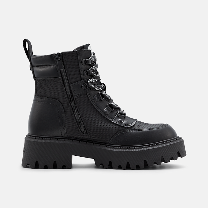 Buffalo ZANE COM BOOT MID - VEGAN NAPPA/NYLON Schwarz 105975 3