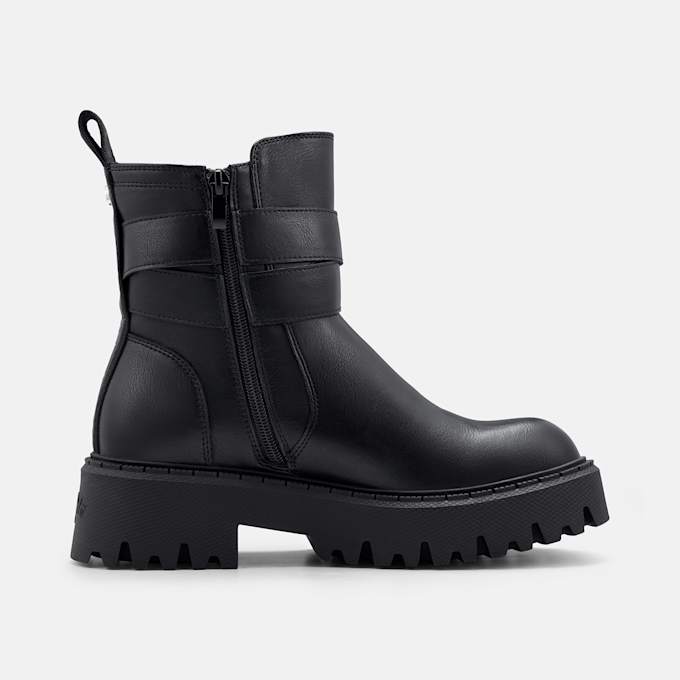 Buffalo ZANE ZIP BOOT MID - VEGAN NAPPA Schwarz 105973 3