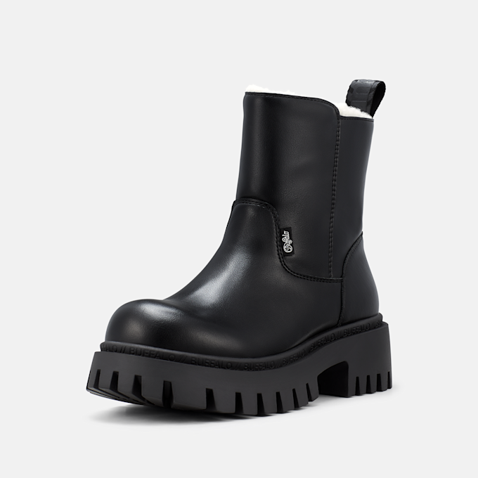 Buffalo ZANOS ZIP BOOT - VEGAN NAPPA negro 105971 2