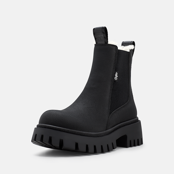 Buffalo ZANOS CHELSEA MID WARM - VEGAN NUBUCK black 105969 2