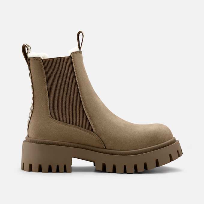 Buffalo ZANOS CHELSEA MID WARM - VEGAN NUBUCK Braun 105974 3