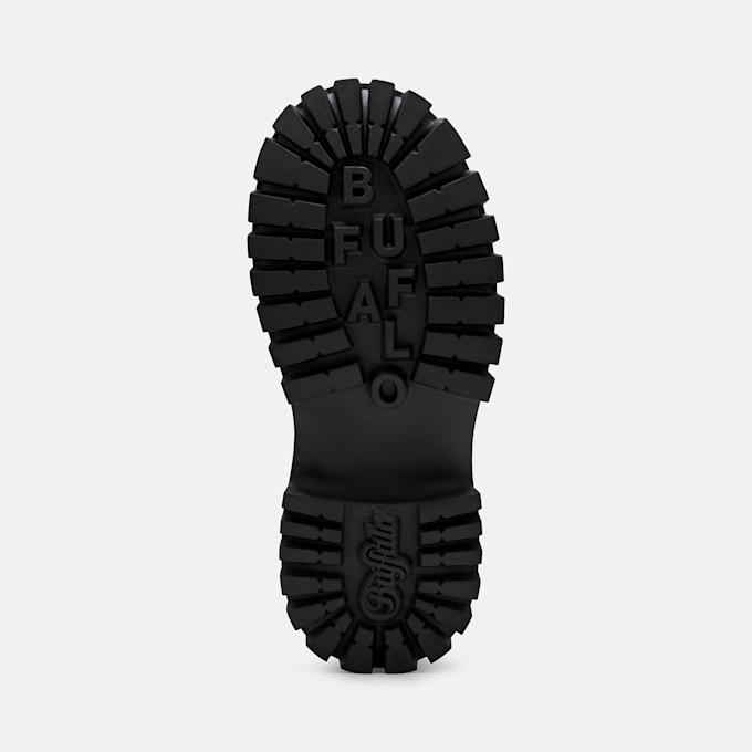 Buffalo ZANOS LACE UP MID WARM - VEGAN NUBUCK Nero 105970 6
