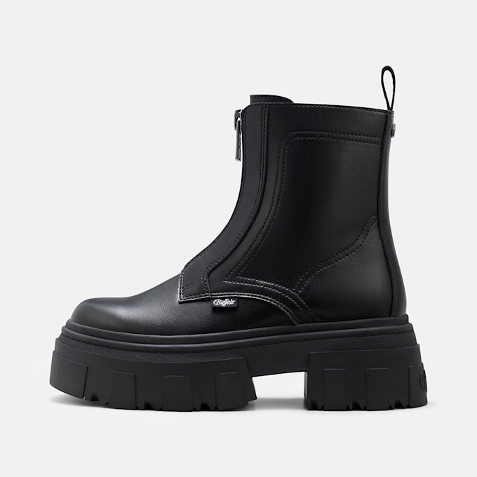 Buffalo ZARTO FRONT ZIP MID - VEGAN NAPPA Schwarz 105979 1