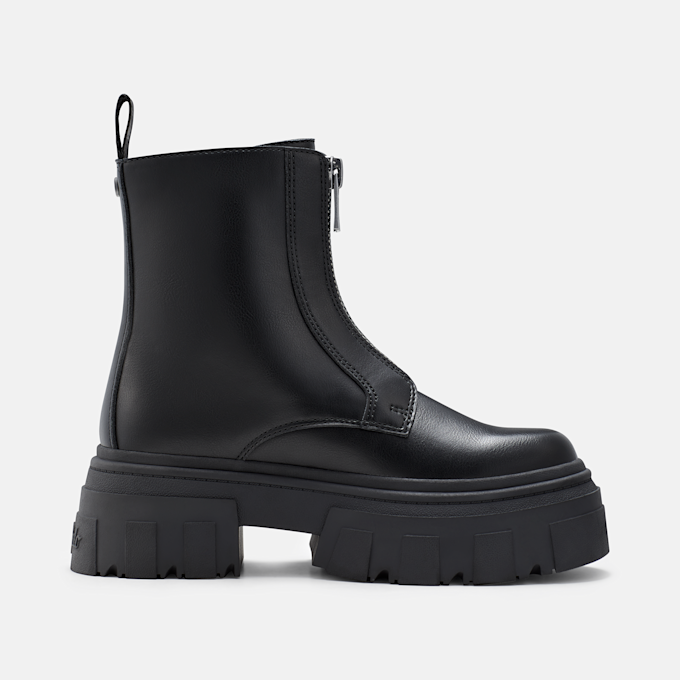 Buffalo ZARTO FRONT ZIP MID - VEGAN NAPPA Schwarz 105979 3