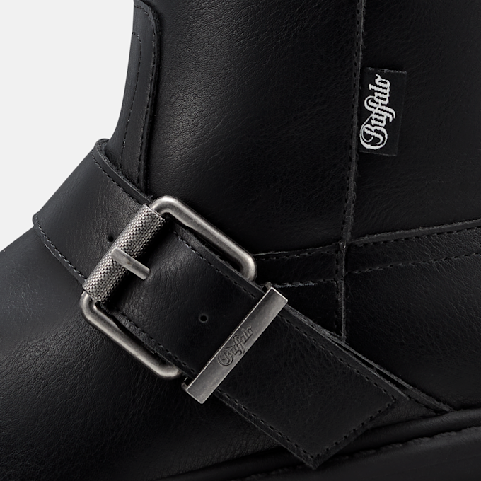 Buffalo ZAVEN BIKER WARM - VEGAN NAPPA Schwarz 105984 5