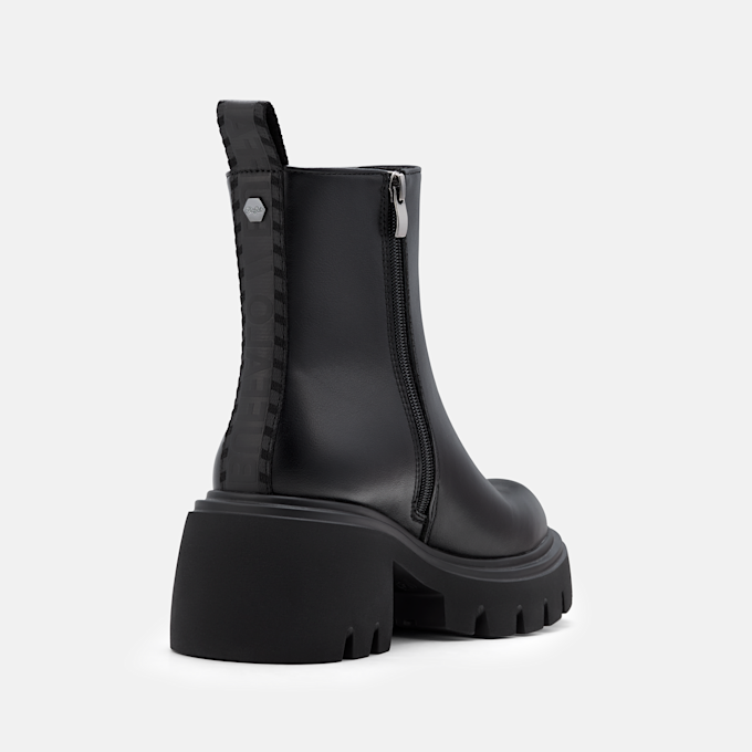 Buffalo ZENA ZIP BOOT MID - VEGAN NAPPA Schwarz 105986 4