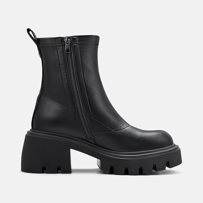 Buffalo ZENA SOCK BOOT MID - VEGAN NAPPA Schwarz 105989 3