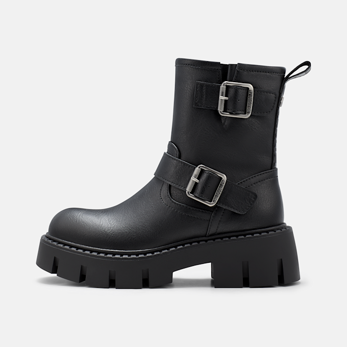 Buffalo ZELIA BIKER MID - VEGAN NAPPA noir 106078 1