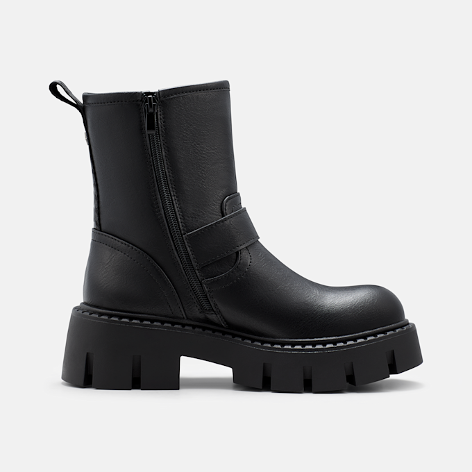 Buffalo ZELIA BIKER MID - VEGAN NAPPA negro 106078 3