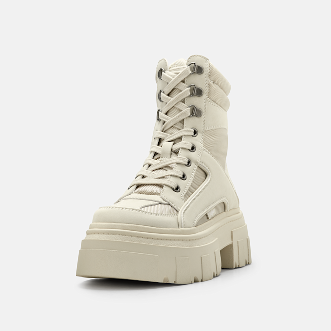 Buffalo ZARTO NC MID - VEGAN NUBUCK white 106085 2
