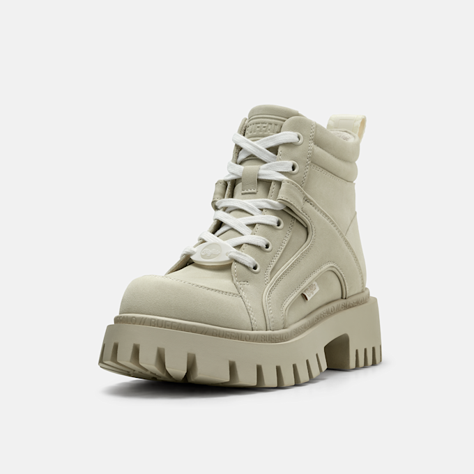 Buffalo ZANOS NC MID - VEGAN NUBUCK Bianco 106101 2