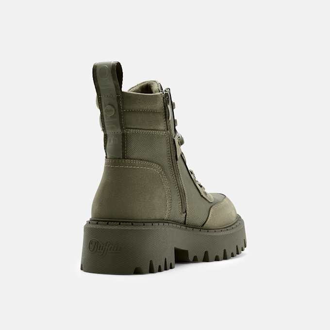 Buffalo ZANE COM BOOT MID - VEGAN NUBUCK/NYLON beige 106099 4