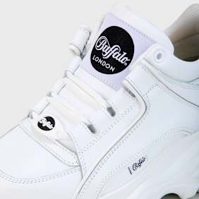 Buffalo Classic Low BS Leather white