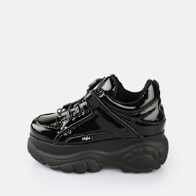 Buffalo Classic Low Patent Leather negro