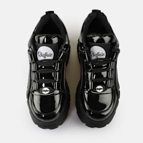 Buffalo Classic Low Patent Leather negro