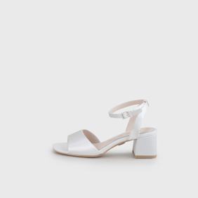 Buffalo Beate sandalia de pulsera, marfil blanco