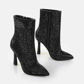 Buffalo Linda Ankle Shine noir