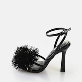 Buffalo FAIRY FLUFF - VEGAN PATENT - BLACK schwarz