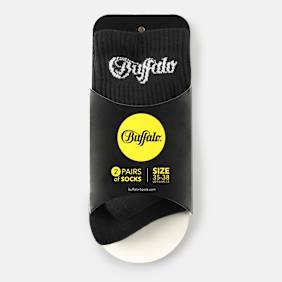 Buffalo Logo Quarter (2 Pack) schwarz