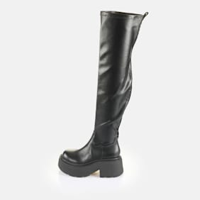 Buffalo Vicious Stretch Overknee noir