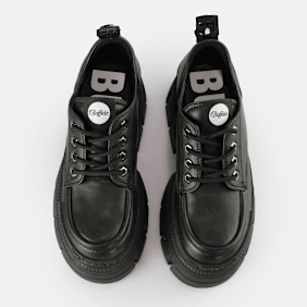 Buffalo Gospher Lace Up CS BS nero