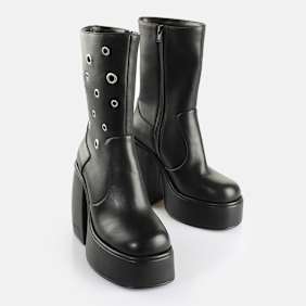 Buffalo Heart Boot Riv nero
