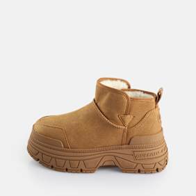 Buffalo Fusion Slip On Lo Warm braun
