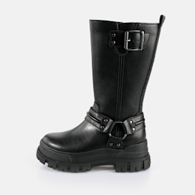 Buffalo Aspha Biker Boot HI negro