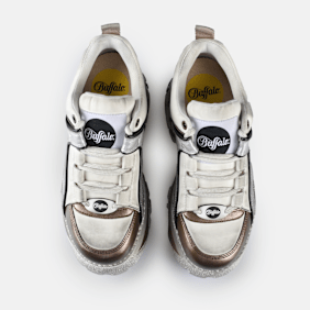 Buffalo Sneaker basse Classic vegane, arcobaleno argento