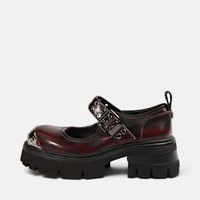 Buffalo SORAYA MARY JANE - VEGAN NAPPA - BLACK/RED Undefined Color