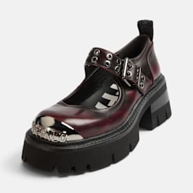 Buffalo SORAYA MARY JANE - VEGAN NAPPA - BLACK/RED Undefined Color
