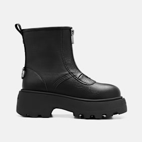 Buffalo PHANTOM FRONT ZIP - VEGAN NAPPA Schwarz