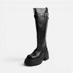 Buffalo LIV ZIP BOOT HI - VEGAN NAPPA black