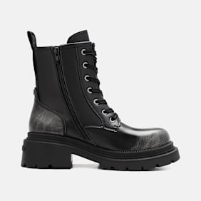 Buffalo CATHY LACE UP MID - VEGAN NAPPA grey