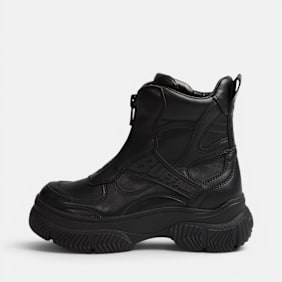 Buffalo DOOZER FRONT ZIP - VEGAN NAPPA Schwarz
