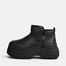 Buffalo FUSION SLIP ON LO WARM - VEGAN NAPPA black
