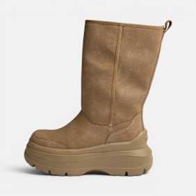 Buffalo OLYMPIA PULL ON HI WARM - VEGAN NUBUCK Braun