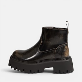 Buffalo ASPEN BOOT SHORT - VEGAN NAPPA brown