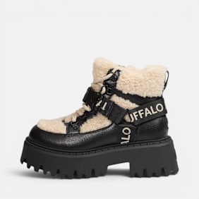 Buffalo ASPEN COM MID WARM - VEGAN NUBUCK/FUR beige