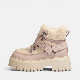 Buffalo ASPEN COM MID WARM - VEGAN NUBUCK/FUR beige
