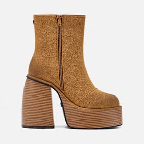 Buffalo Heart Bootie Stack braun