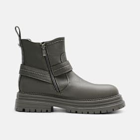 Buffalo LENNOX CHELSEA BIKER LO - VEGAN NUBUCK grey