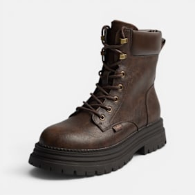 Buffalo LENNOX WORKBOOT MID - VEGAN NAPPA Braun
